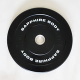 Svarta bumper plates, Sapphire Body, 5-25 kg - Sapphire Body