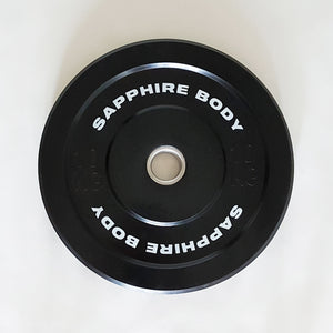 Sapphire Body svarta bumper plates, 5-25 kg